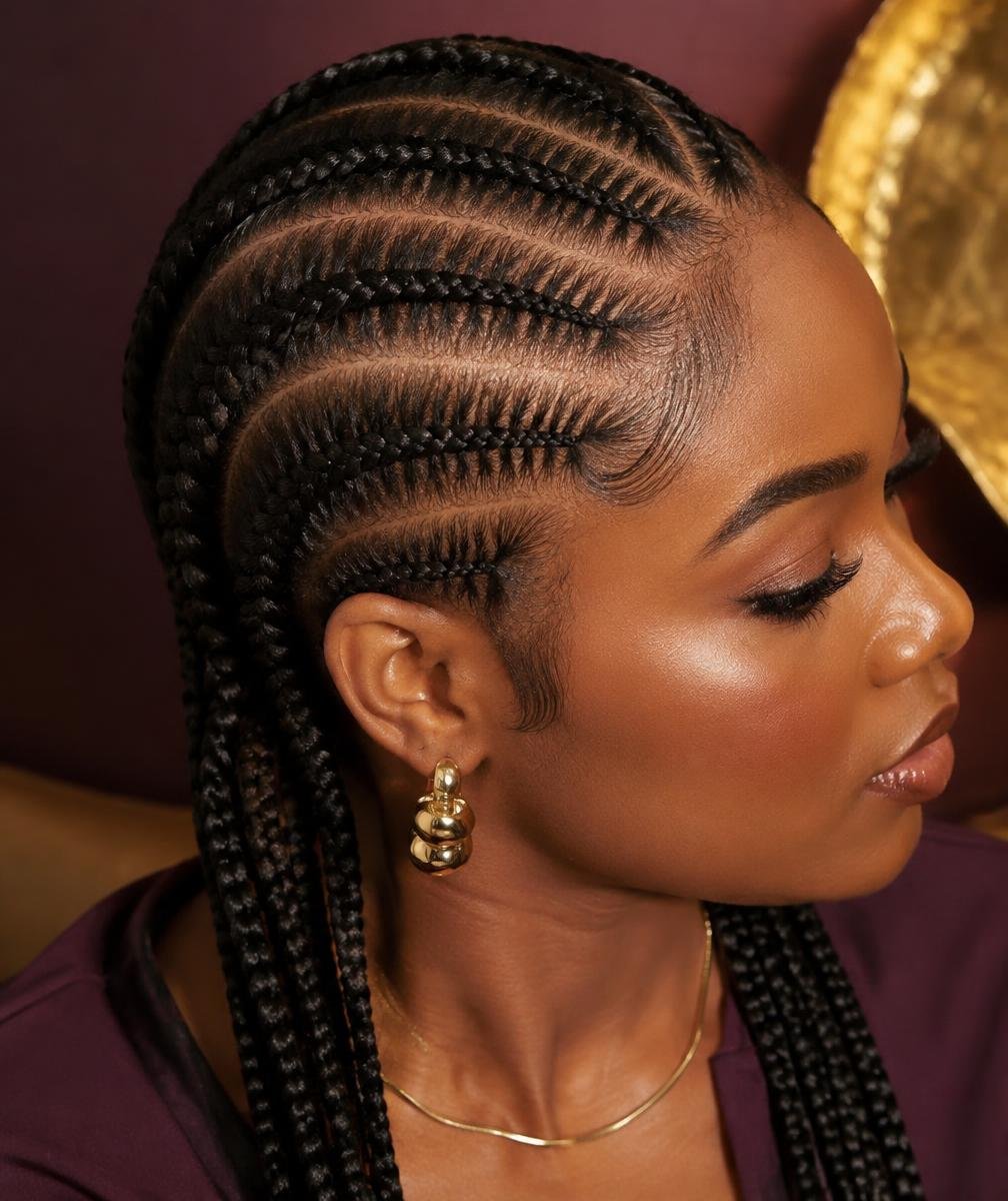 Stitch cornrows